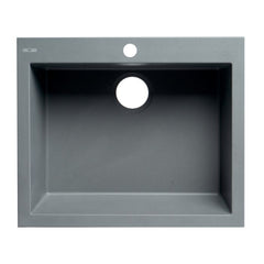 ALFI 24" Drop-In Single Bowl Granite Composite Kitchen Sink - AB2420DI - The Home Selection