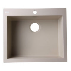 ALFI 24" Drop-In Single Bowl Granite Composite Kitchen Sink - AB2420DI - The Home Selection