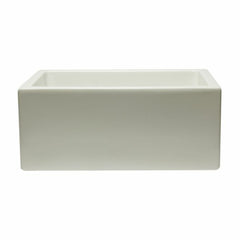 ALFI 24" Reversible Smooth / Fluted Single Bowl Fireclay Farm Sink - AB2418HS - The Home Selection