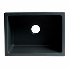 ALFI 24" Reversible Smooth / Fluted Single Bowl Fireclay Farm Sink - AB2418HS - The Home Selection