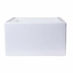 ALFI 24" Smooth Thick Wall Fireclay Single Bowl Farm Sink - AB2418SB - The Home Selection
