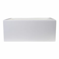 ALFI 24" Smooth Thick Wall Fireclay Single Bowl Farm Sink - AB2418SB - The Home Selection