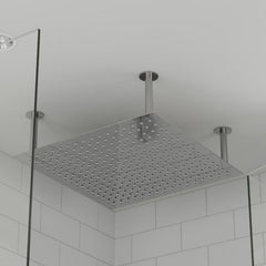 ALFI 24" Square Ultra Thin Rain Shower Head Stainless Steel - RAIN24S - The Home Selection