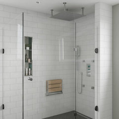 ALFI 24" Square Ultra Thin Rain Shower Head Stainless Steel - RAIN24S - The Home Selection