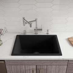 ALFI 24" Undermount / Drop In Fireclay Kitchen Sink - AB2418UD - The Home Selection
