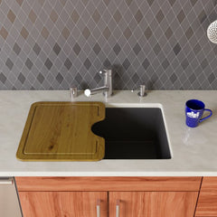 ALFI 24" Undermount Single Granite Composite Kitchen Sink - AB2420UM - The Home Selection