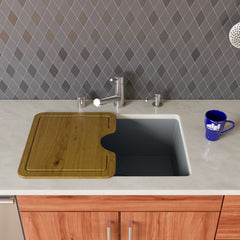 ALFI 24" Undermount Single Granite Composite Kitchen Sink - AB2420UM - The Home Selection
