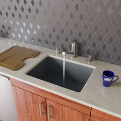 ALFI 24" Undermount Single Granite Composite Kitchen Sink - AB2420UM - The Home Selection