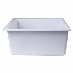ALFI 24" Undermount Single Granite Composite Kitchen Sink - AB2420UM - The Home Selection