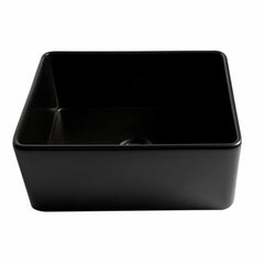 ALFI 24" x 18" Smooth Apron Single Bowl Fireclay Farm Sink - ABF2418 - The Home Selection