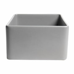 ALFI 24" x 18" Smooth Apron Single Bowl Fireclay Farm Sink - ABF2418 - The Home Selection