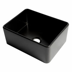 ALFI 24" x 18" Smooth Apron Single Bowl Fireclay Farm Sink - ABF2418 - The Home Selection
