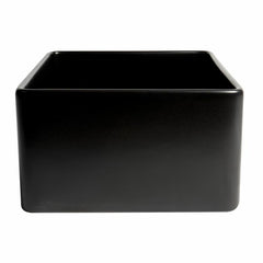 ALFI 24" x 18" Smooth Apron Single Bowl Fireclay Farm Sink - ABF2418 - The Home Selection