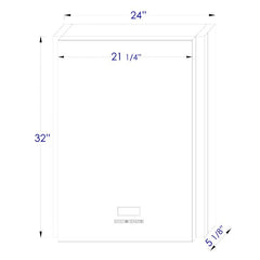 ALFI 24" x 32" Single Door LED Light Bluetooth Medicine Cabinet - ABMC2432BT - The Home Selection