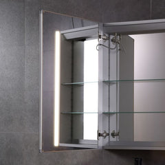ALFI 24" x 32" Single Door LED Light Bluetooth Medicine Cabinet - ABMC2432BT - The Home Selection