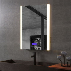 ALFI 24" x 32" Single Door LED Light Bluetooth Medicine Cabinet - ABMC2432BT - The Home Selection