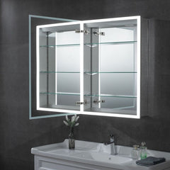 ALFI 24" x 32" Single Door LED Light Medicine Cabinet - ABMC2432 - The Home Selection