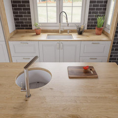 ALFI 27" x 18" Fireclay Undermount / Drop In Firelcay Kitchen Sink - ABF2718UD - The Home Selection