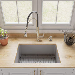 ALFI 27" x 18" Fireclay Undermount / Drop In Firelcay Kitchen Sink - ABF2718UD - The Home Selection