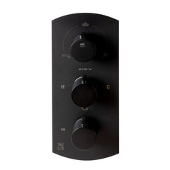 ALFI 3-Way Thermostatic Valve Shower Mixer Round Knobs - AB4001 - The Home Selection