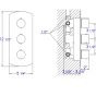 ALFI 3-Way Thermostatic Valve Shower Mixer Round Knobs - AB4001 - The Home Selection