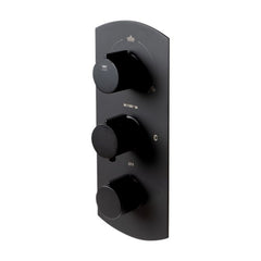 ALFI 3-Way Thermostatic Valve Shower Mixer Round Knobs - AB4001 - The Home Selection