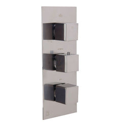 ALFI 3-Way Thermostatic Valve Shower Mixer Square Knobs - AB2801 - The Home Selection