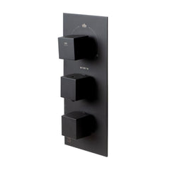 ALFI 3-Way Thermostatic Valve Shower Mixer Square Knobs - AB2801 - The Home Selection