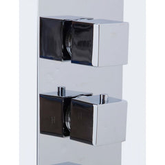 ALFI 3-Way Thermostatic Valve Shower Mixer Square Knobs - AB2801 - The Home Selection