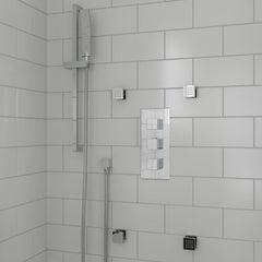 ALFI 3-Way Thermostatic Valve Shower Mixer Square Knobs - AB2801 - The Home Selection