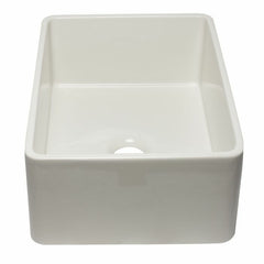 ALFI 30" Reversible Single Fireclay Farmhouse Kitchen Sink - AB3020SB - The Home Selection