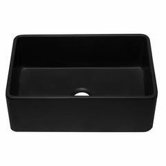 ALFI 30" Reversible Single Fireclay Farmhouse Kitchen Sink - AB3020SB - The Home Selection