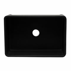 ALFI 30" Reversible Single Fireclay Farmhouse Kitchen Sink - AB3020SB - The Home Selection