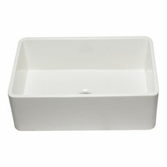 ALFI 30" Reversible Single Fireclay Farmhouse Kitchen Sink - AB3020SB - The Home Selection