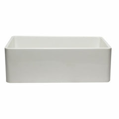 ALFI 30" Reversible Single Fireclay Farmhouse Kitchen Sink - AB3020SB - The Home Selection