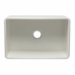ALFI 30" Reversible Single Fireclay Farmhouse Kitchen Sink - AB3020SB - The Home Selection