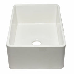 ALFI 30" Reversible Single Fireclay Farmhouse Kitchen Sink - AB3020SB - The Home Selection