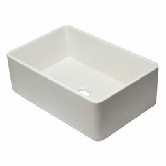 ALFI 30" Reversible Single Fireclay Farmhouse Kitchen Sink - AB3020SB - The Home Selection