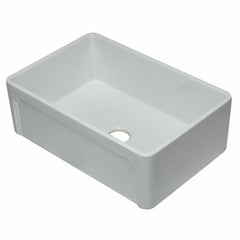 ALFI 30" Reversible Single Fireclay Farmhouse Kitchen Sink - AB3020SB - The Home Selection