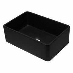 ALFI 30" Reversible Single Fireclay Farmhouse Kitchen Sink - AB3020SB - The Home Selection