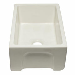 ALFI 30" Reversible Smooth/Fluted Single Fireclay Farm Sink - AB3018HS - The Home Selection