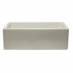 ALFI 30" Reversible Smooth/Fluted Single Fireclay Farm Sink - AB3018HS - The Home Selection