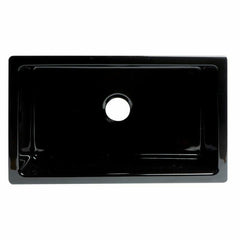 ALFI 30" Reversible Smooth/Fluted Single Fireclay Farm Sink - AB3018HS - The Home Selection