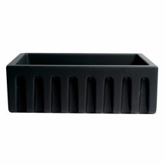 ALFI 30" Reversible Smooth/Fluted Single Fireclay Farm Sink - AB3018HS - The Home Selection