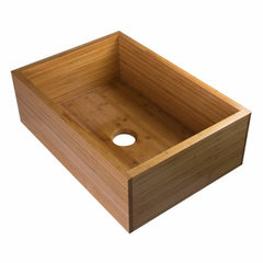 ALFI 30" Single Bowl Bamboo Farmhouse Apron Front Kitchen Sink - AB3021 - The Home Selection