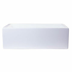 ALFI 30" Smooth Solid Thick Wall Fireclay One Bowl Farm Sink - AB3018SB - The Home Selection