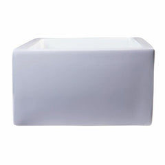 ALFI 30" Smooth Solid Thick Wall Fireclay One Bowl Farm Sink - AB3018SB - The Home Selection
