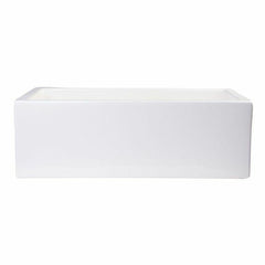 ALFI 30" Smooth Solid Thick Wall Fireclay One Bowl Farm Sink - AB3018SB - The Home Selection