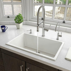 ALFI 30" Undermount / Drop In Fireclay Kitchen Sink - AB3018UD - The Home Selection