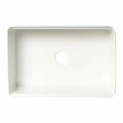 ALFI 30" White Smooth Apron Workstation Step Rim Fireclay Farm Sink with Accessories - ABFS3020-W - The Home Selection
